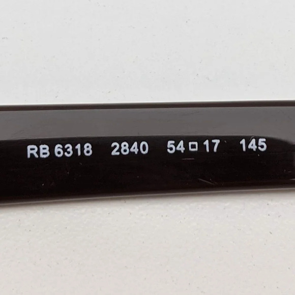 🕶️Ray-Ban RB6318 2840 Eyeglasses 54/17 145 /KAO224🕶️ - Picture 6 of 7